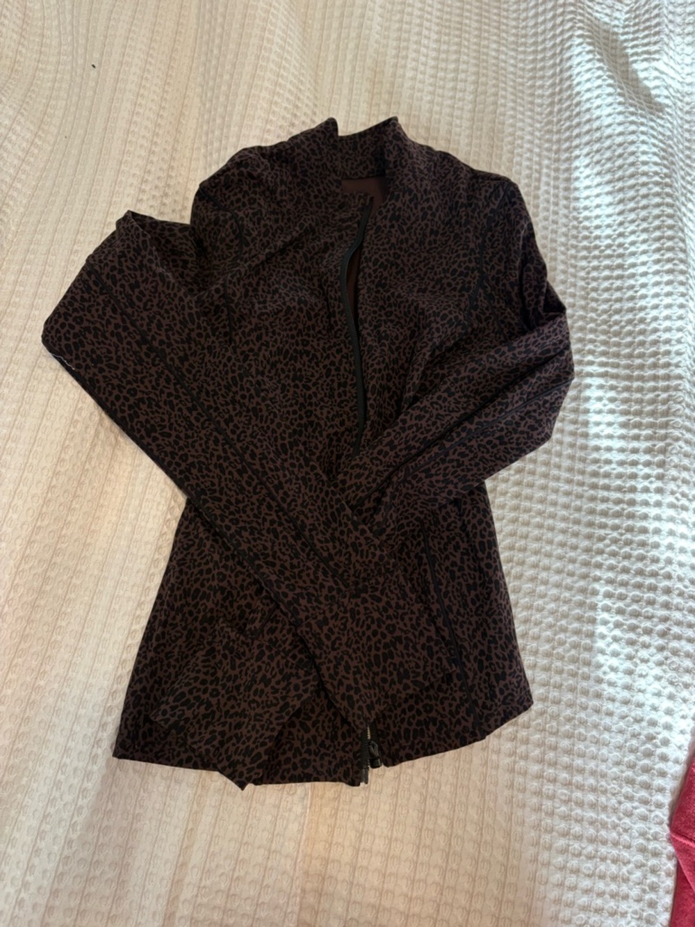 Buffbunny Leopard Print Zip Rosa Jacket